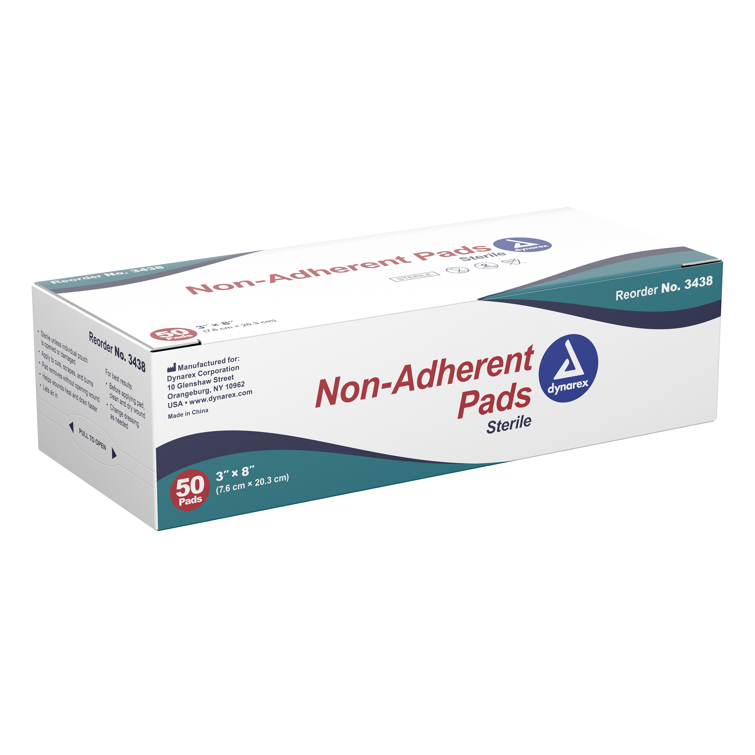 Non-Adherent Pads Sterile, 3″ X 8″
