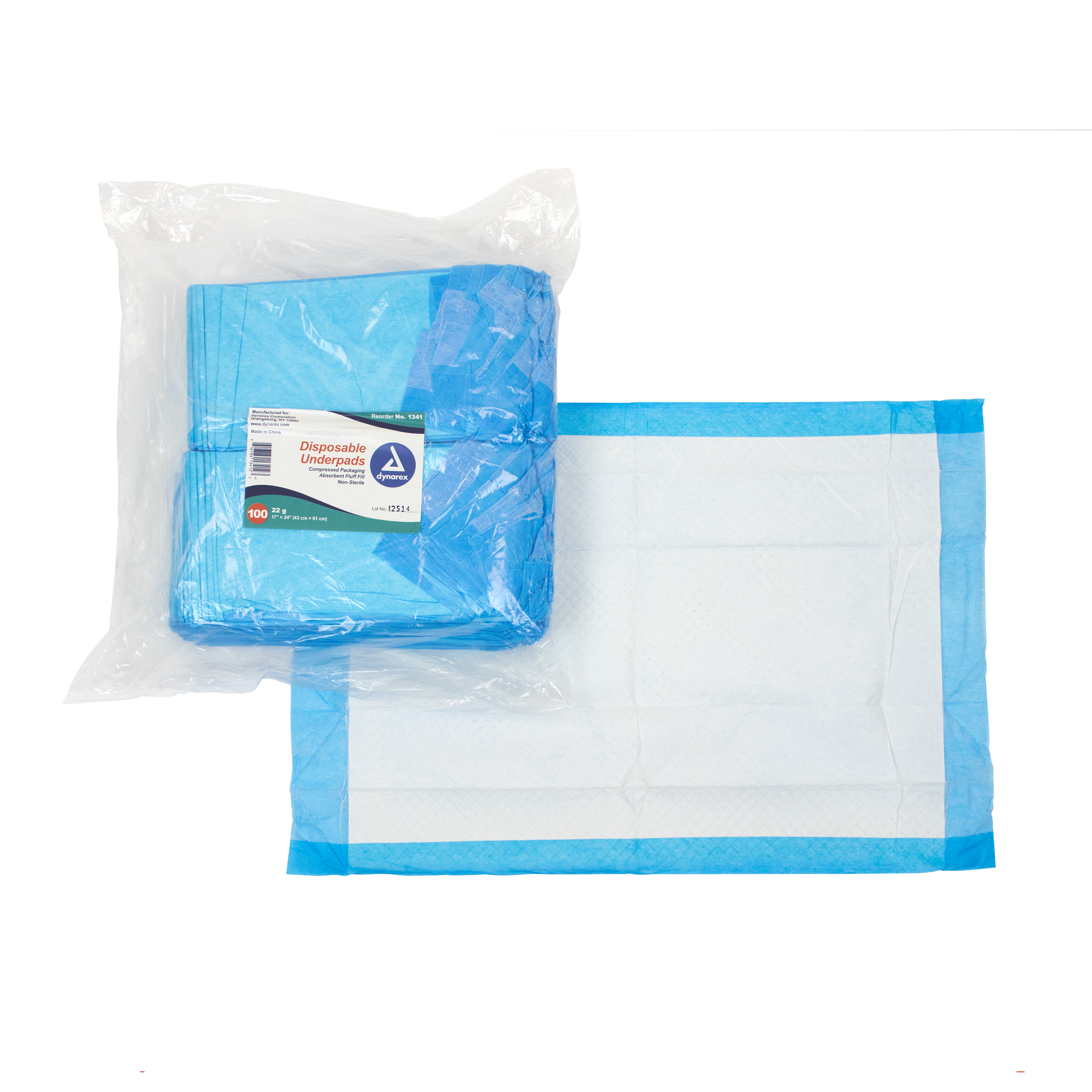 Disposable Underpads, 17 X 24 (22 G)