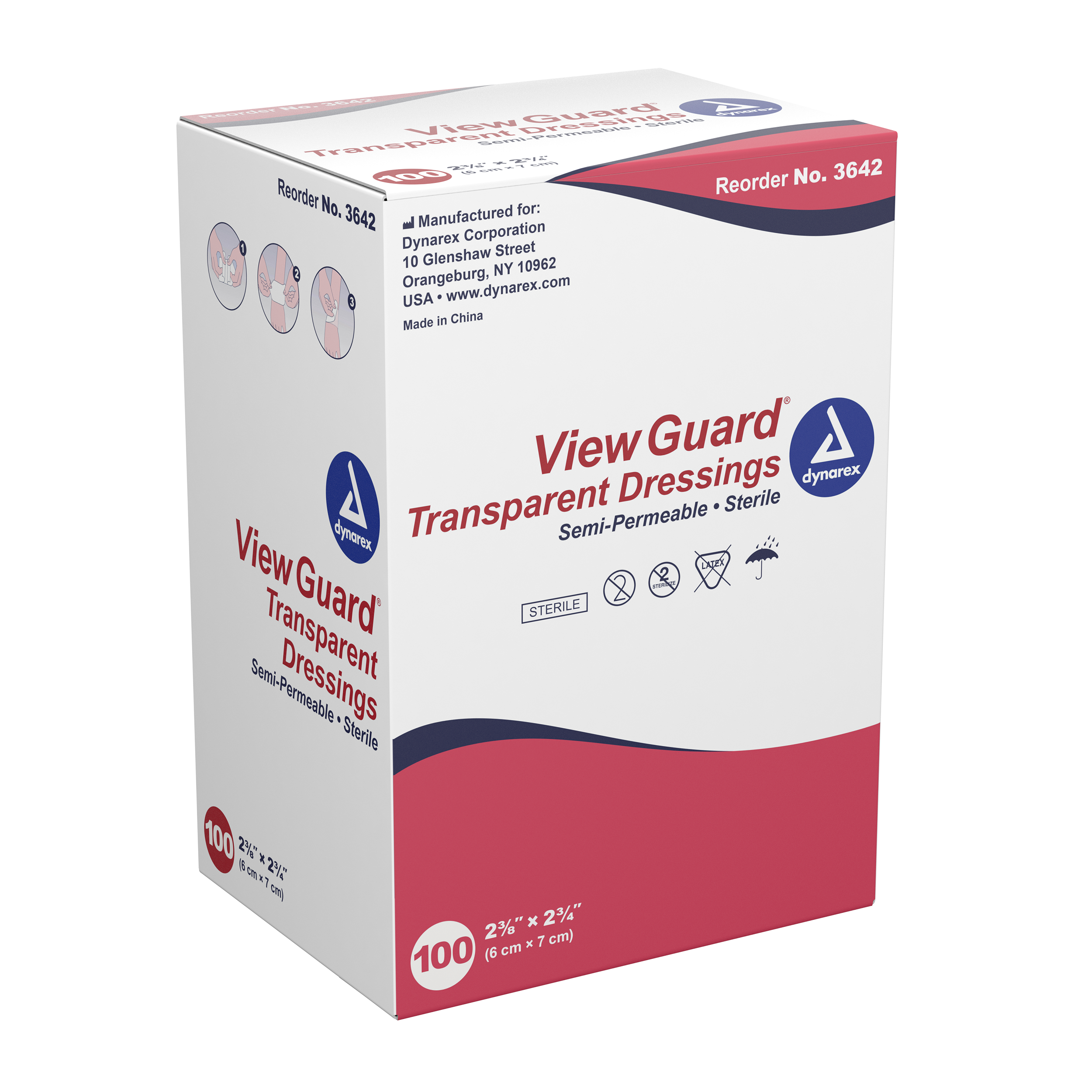 View Guard® Transparent Dressings Sterile 2 3/8″ X 2 3/4″