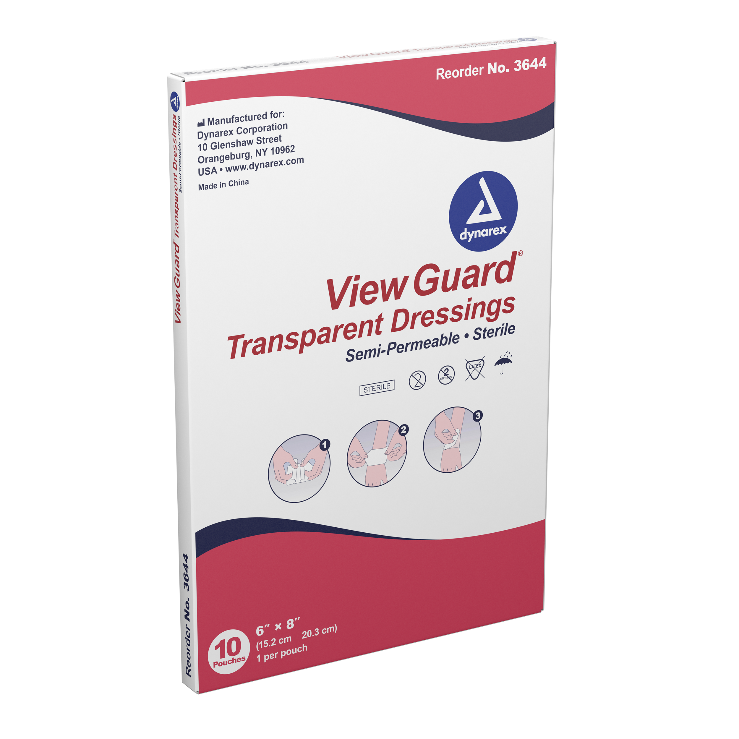 View Guard Transparent Dressings Sterile 6″ X 8″