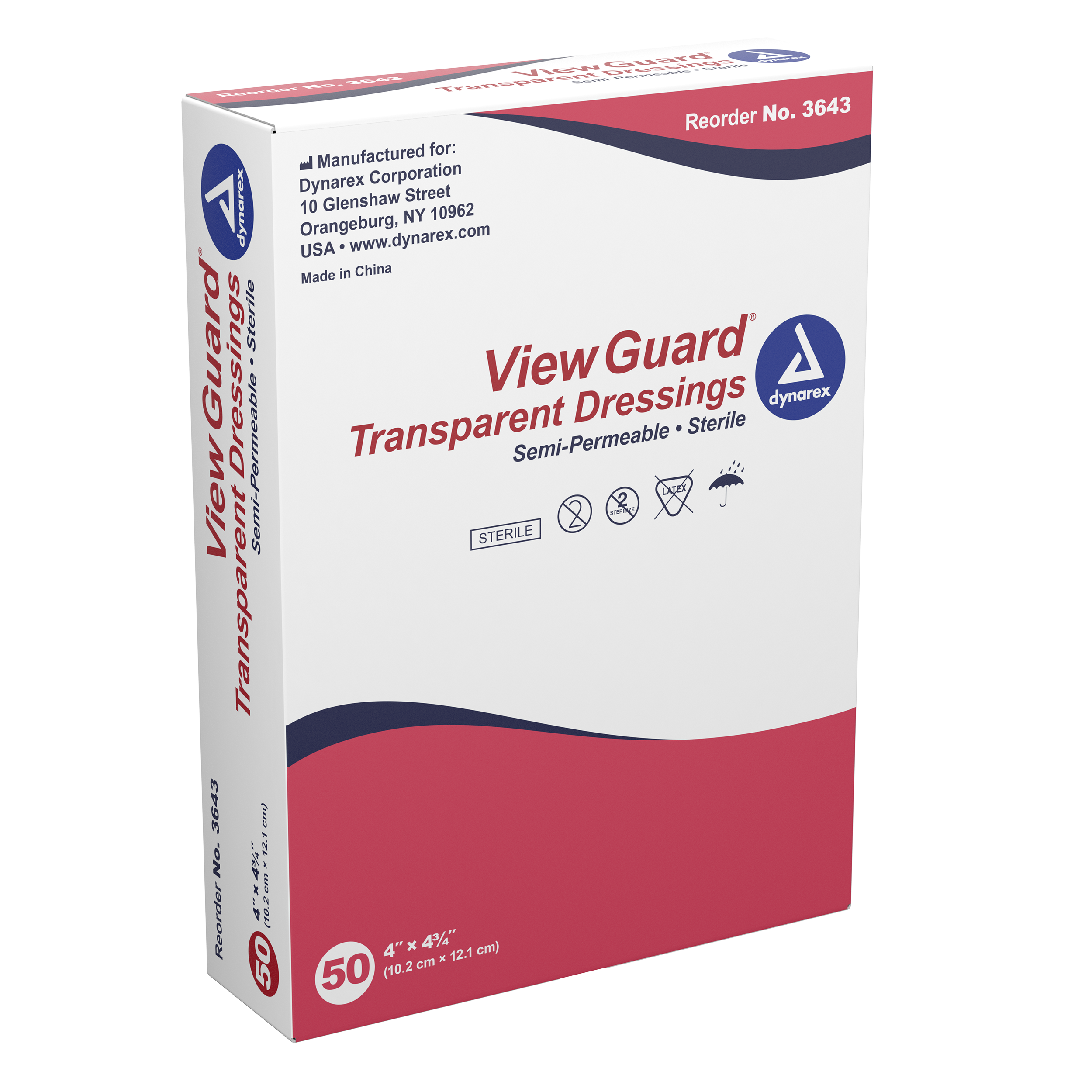 View Guard Transparent Dressings Sterile 4″ X 4 3/4″
