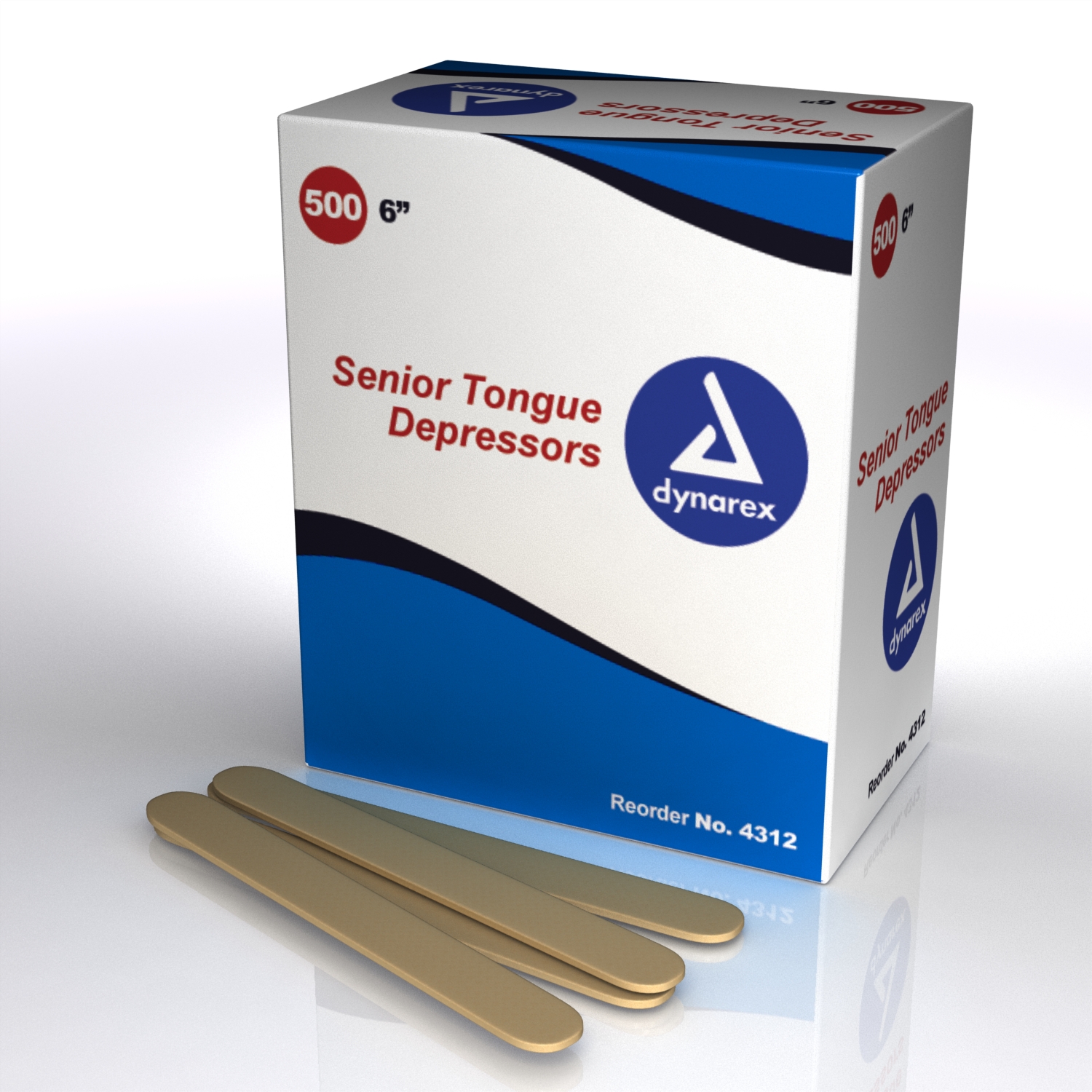 Tongue Depressors Wood, Non-sterile Senior 6″