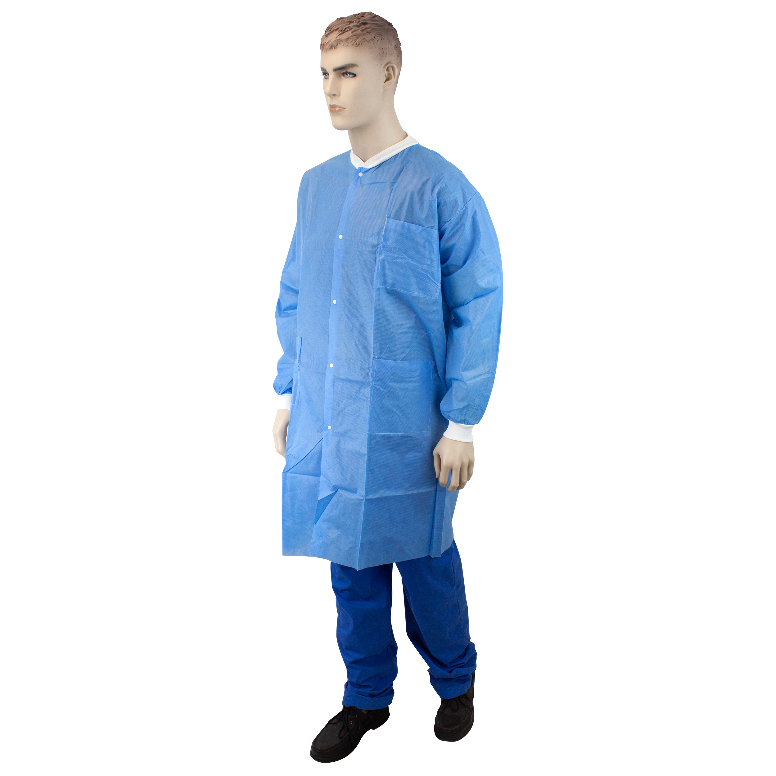Lab Coat W/ Pockets BLUE 2XL